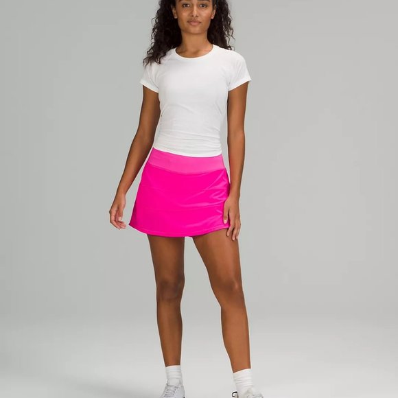 NWT Lululemon Pace Rival Skirt Tall * Pow Pink - Picture 3 of 9